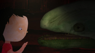 Charming animated short about a naturalist and a giant salamander